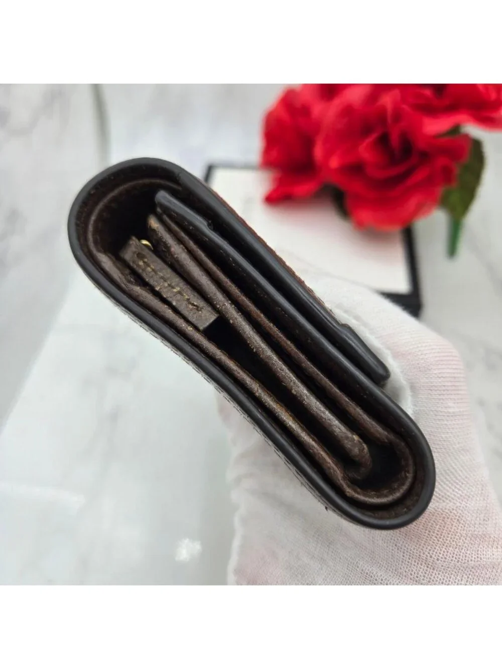 Gucci Fold Wallet Ophidia Sherry Line - Picture 9 of 15